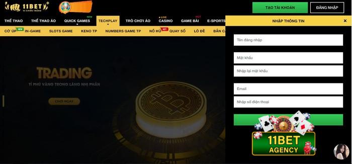 Các bước đăng ký tài khoản 11bet win đơn giản