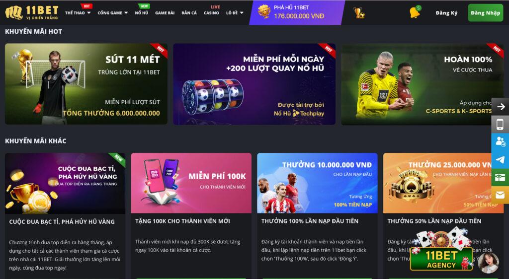 Vì sao nhà cái 11Bet đưa ra các chương trình khuyến mãi?